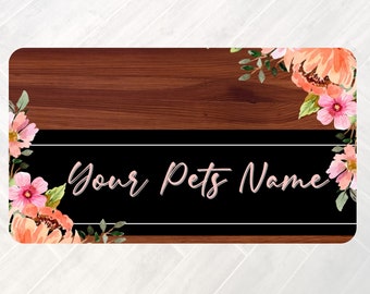 Personalized Pet Bowl Mats, Dog Lover Gift, Cat Lover Gift, Pet Gift, Pet Placemat, Water Bowl Mat, Food Bowl Rug