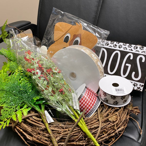 Dog Wreath Kit