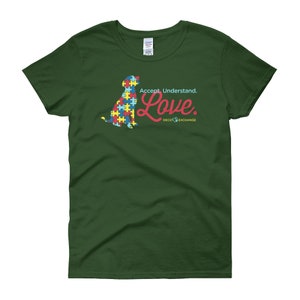 Aceitar Compreendo Love Autism - Women&#39;s short sleeve t-shirt - DecoExchange Autism Awareness