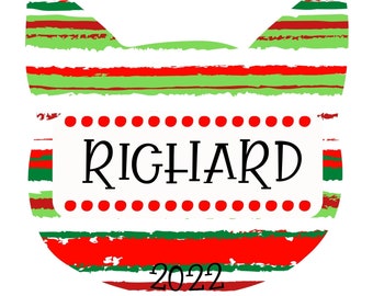 Personalized Cat Ornament, Christmas Gift for Cat, New Cat Owner Gift, Cat Ornament, Custom Cat Ornament, Cat Lady Gift, FREE SHIPPING