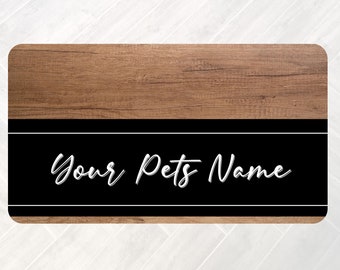 Personalized Pet Bowl Mats, Dog Lover Gift, Cat Lover Gift, Pet Gift, Pet Placemat, Water Bowl Mat, Food Bowl Rug
