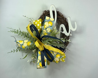 Lemon Wreath, Country Kitchen Wreath, Summer Wreath, Best Seller