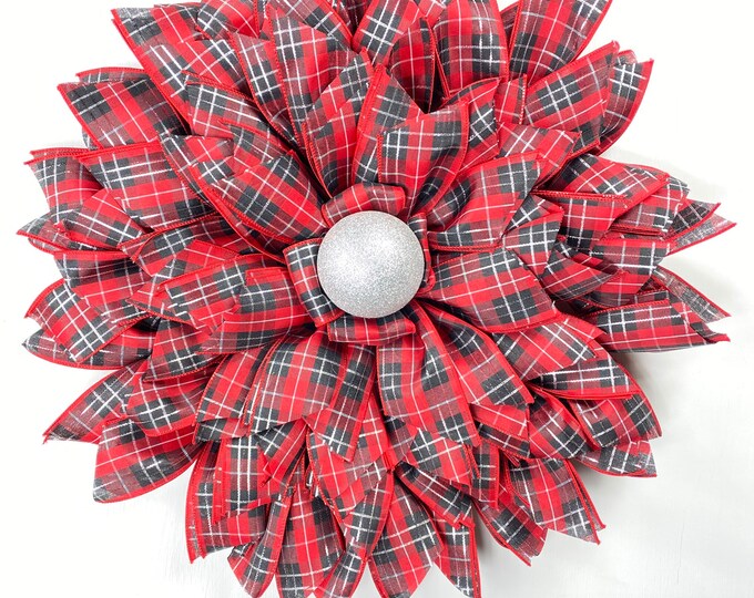 Ribbon Flower Wreath Made Live 10/16/20 Etsy