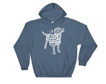 White - Dog Silhouette - Hoodie - Unisex - DecoExchange