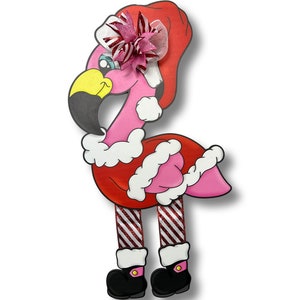 Christmas Flamingo Door Hanger Kit