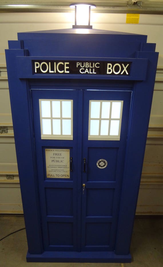 Dr Who Tardis Bookshelf 3 4th Scale Shelf Storage Cabinet Etsy