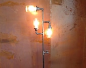 Edison Floor Lamp Restoration Hardware Steampunk Mason jar DOES NOT Include Bulbs