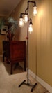 Pipe Floor Lamp 4-fixture Living Room Steampunk Mason Jar DOES NOT Include Bulbs 