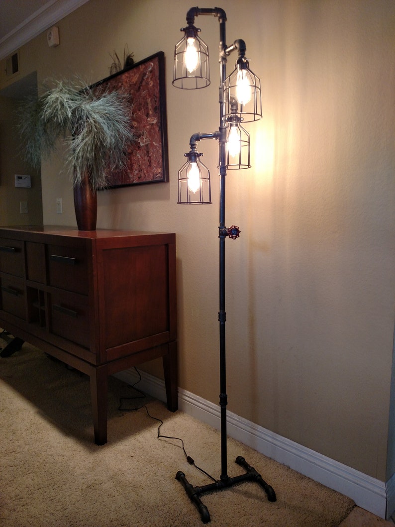 Pipe Floor Lamp INCLUDES Dimmer Switch Does Not Include 4 Etsy