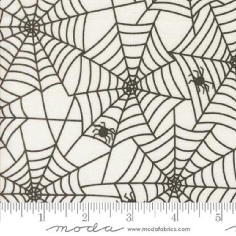 Spider Webs, Moda Fabric, Fabric by Yard, Half Yard, Cotton Fabric, Fab ...