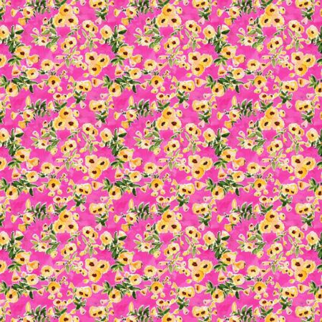 Flower Wall Fabric by the Yard Dear Stella Fabric Etsy