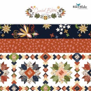 Curated Blooms Fabric, 5 Inch Squares Pack, Cotton Fabric, Precut Charm Pack, Fabric Bundle, Riley Blake, Judi Madsen, 42 fabric squares
