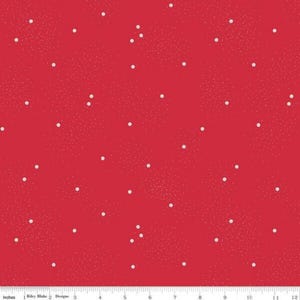 Dainty Daisy, Riley Red, tissu par mètre, demi-mètre, tissu en coton, Riley Blake Designs, Beverly McCullough, tissu basique pour mélangeur