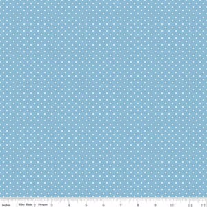 Swiss Dot Celestial, Fabric by Yard, Half Yard, Cotton Fabric, Riley Blake Designs, Basic Fabrics, Swiss Dot Collection, Blue Swiss Dot