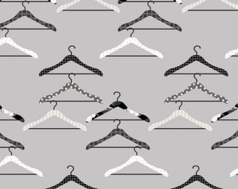 Clothes Hanger, Laundry Room Fabric, Studio e Fabric, Fabric by the Yard, Half Yard Cotton Fabric, Chelsea Design, Modern Farmhouse Fabric