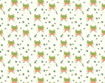 Frog Fabric, Riley Blake Designs, Fabric by the Yard, Ready Set Splash Collection