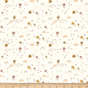 Starry Night Fabric, Dear Stella Fabric, Fabric by the Yard, Half Yard Fabric, Cotton Fabric, Untamed Fabric, Pastel Fabric