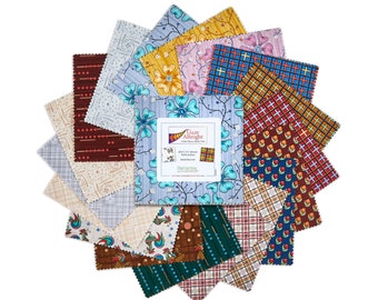 Cedar Chest Charm Pack, Benartex 5 Inch Precut Fabric Squares