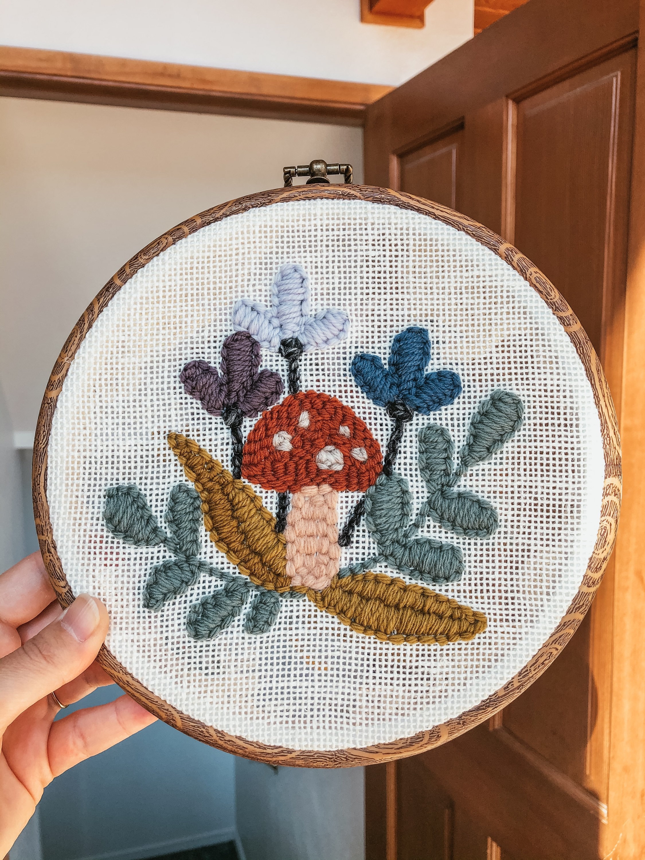 Punch Needle Patterns Mushroom Patterns Etsy