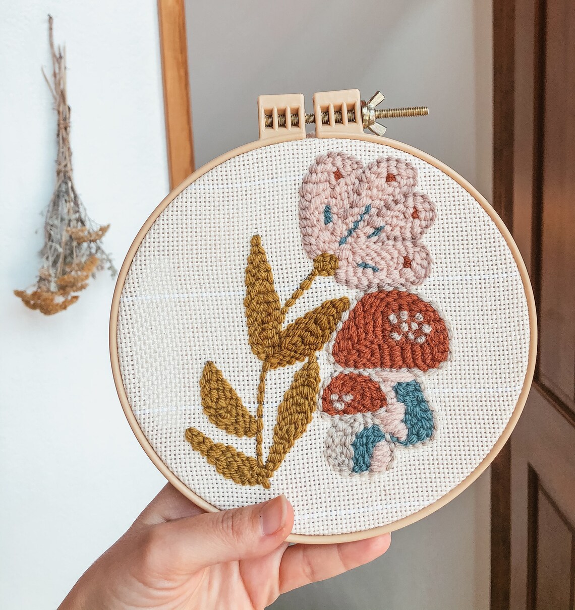 Punch Needle Patterns Mushroom Patterns Etsy