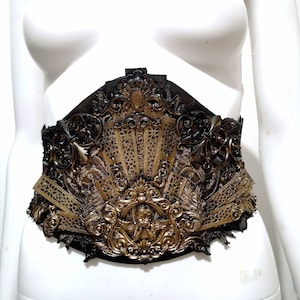 Disfraces de cinturón de armadura de lobo de fresa - Corsé de cosplay - Real - Oro - Fantasía