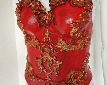 Fraise au Loup Breastplate - Cosplay - baroque - royal Costume Designer - renaissance
