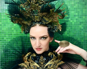 Women’s Mary Halo Crown Headband baroque Halo Crown Headpiece Headdress Cosplay - filigree - Costume Party