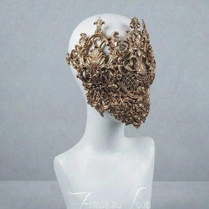 Baroque mask, mouth mask, mouth patch, filigree, Baroque Fantasy Steampunk, angels, gothic mask, gothic headpiece, blind mask