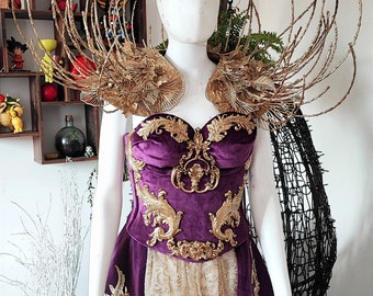 majestic Costume - royal - Fae - Venice gala - Golden - Fairytale - Queen