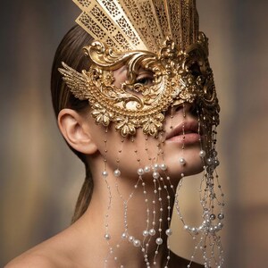 Baroque mask, mouth mask, mouth patch, filigree, Baroque Fantasy Steampunk, angels, gothic mask, gothic headpiece, blind mask