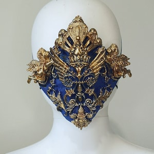 Baroque mask, mouth mask, mouth patch, filigree, Baroque Fantasy, angels, gothic mask, gothic headpiece, blind mask