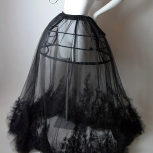 Gonna Lupo Fragola - Gabbia - Crinolina - Tutu - Moda - Designer - Rock - Tutu - Scuro - Sexy