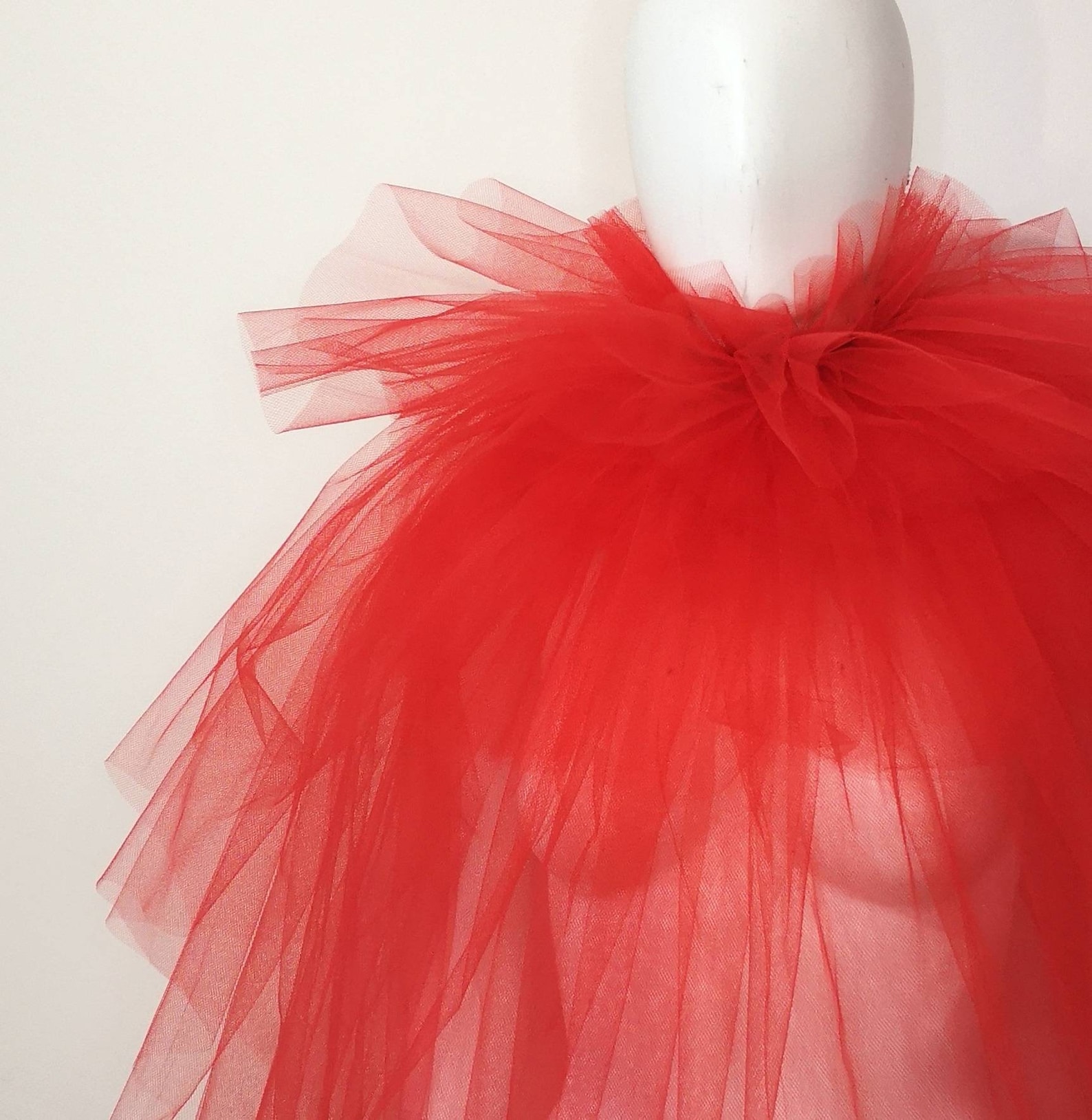Tulle Ruffle Collar - Pierrot Circus - Elizabethan Neck Ruff Costume ...