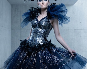 Costume " Night Bird " Ready to ship - Fairy - Dance - Magic - Fantasy - Ballerina - Cosplay