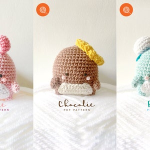 BUNDLE PATTERN: Bernie&#39;s Friend Amigurumi / Plushie / Bagcharm (PDF)