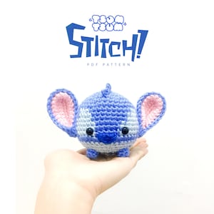 CROCHET PATTERN (PDF): Stitch-Tsumtsum Amigurumi / Plushie / Bagcharm