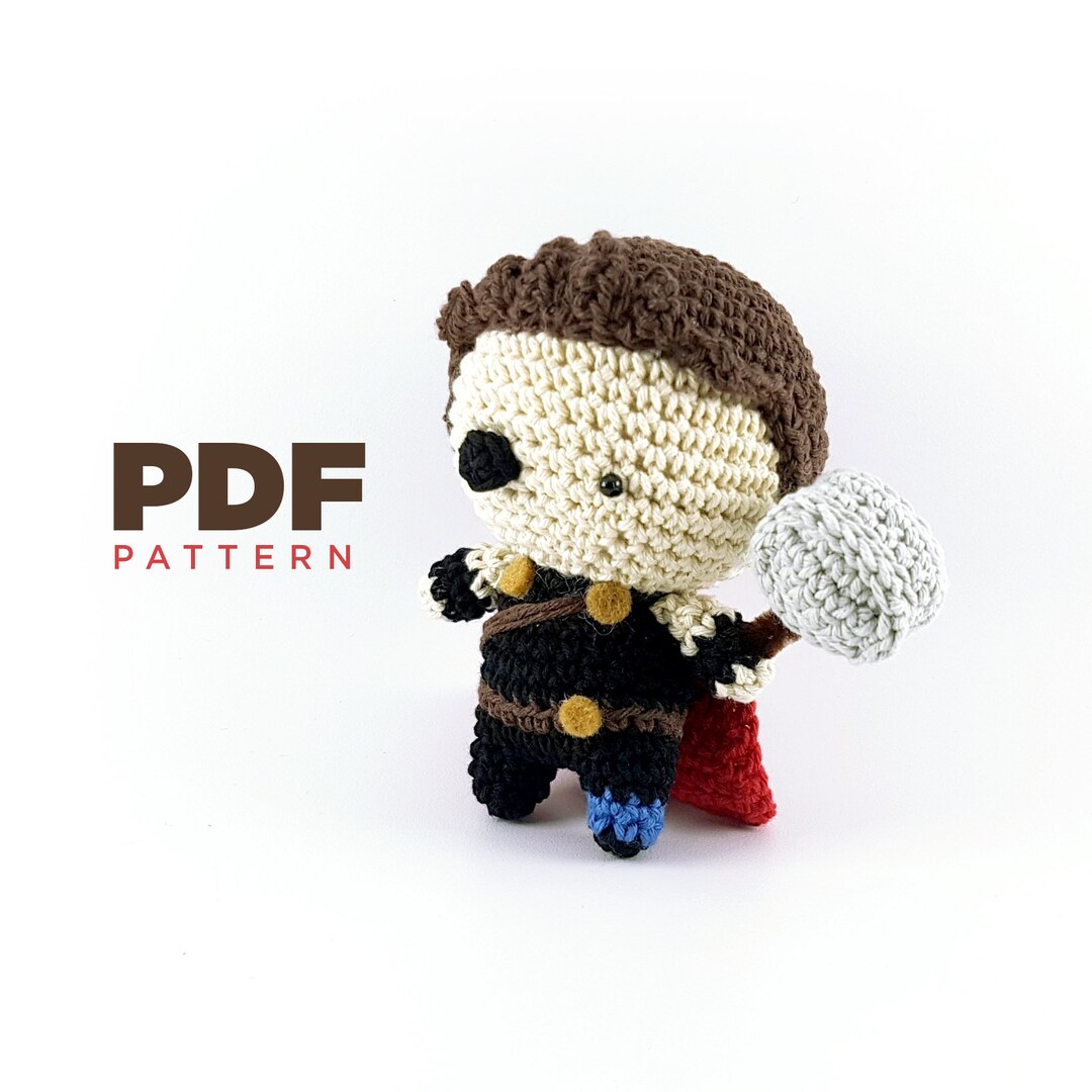 CROCHET PATTERN (PDF): Thor Ragnarok Amigurumi / Plushie / Bagcharm - Etsy