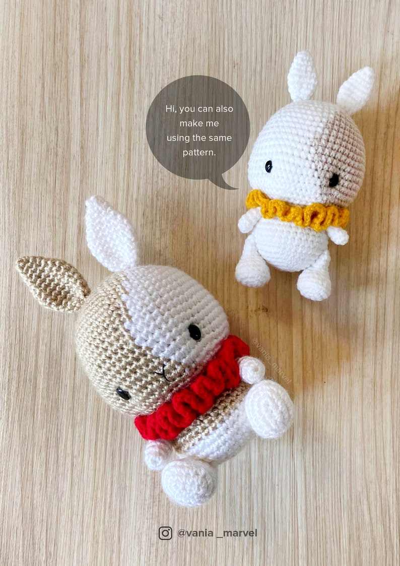 CROCHET PATTERN (PDF): Tabby Bunny Amigurumi / Plushie / Bagcharm - Etsy