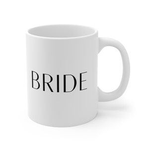 Witte BRUID mok, bruids mok, bruid accessoires