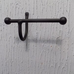 Toilet Roll Holder.......................................................Wrought Iron Forged Steel Hand Made in UK FREE Fitting Kit. image 3