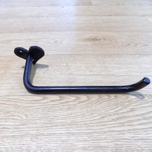 Toilet Roll Holder..........................................................Wrought Iron (Forge Steel) Hand Crafted + FREE Fitting Kit.