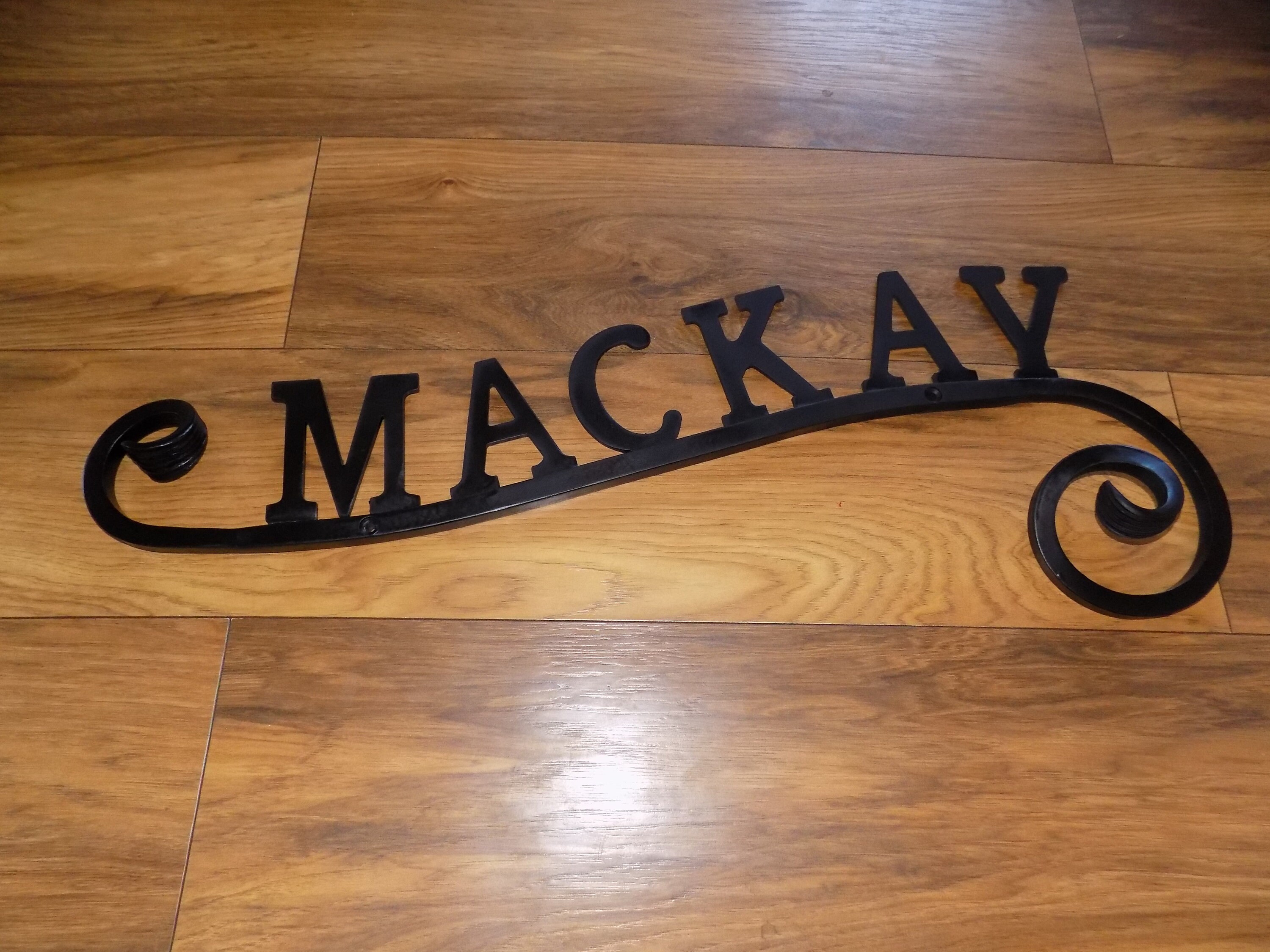 Wall Name Plaque............................Wrought Iron Etsy