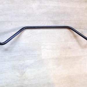 Bay Window Rail........Handcrafted in UK Wrought Iron (Forged Steel) Curtain Rail Set-Up + Free Fitting Kit.