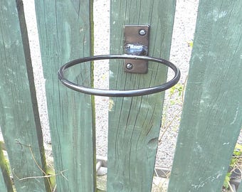 Plant Pot Ring Holder............................Wrought Iron (Forged Steel) Hand Crafted + FREE Fitting Kit.