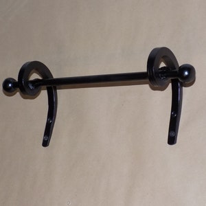 Towel Rail...................................................Wrought Iron (Forged Steel) Traditional Hand Crafted in UK + FREE Fitting Kit.