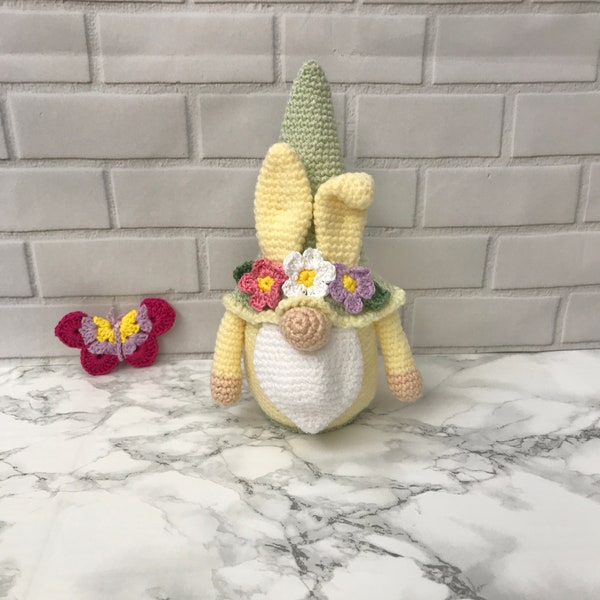 easter bunny gnome, easter gonk, spring gnome, crochet gnome, crochet gnome, easter gift, crochet bunny, crochet birthdat gift