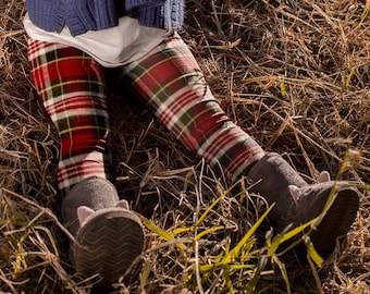 Red TARTAN PLAID LEGGINGS Tartan Plaid Leggings for Kids Leggings Baby Leggings Toddler Leggings Youth Leggings for Girls or Boys Leggings