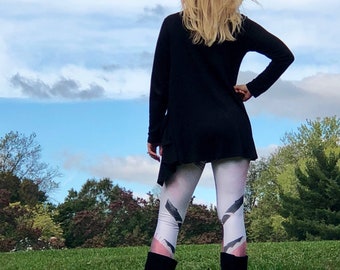 TRIBAL YOGA LEGGINGS Womens Yoga Pants for Women Printed Leggings Print Leggings Art Leggings Tribal Leggings Festival Leggings Yoga Pants