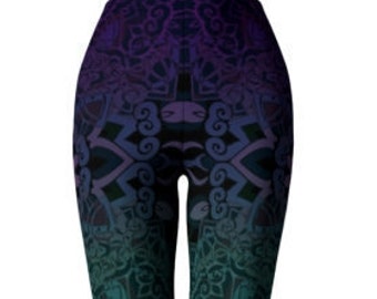 LEGGINGS Mandala Sacred Geometry YOGA PANTS Sexy Print Leggings Sexy Womens Leggings Sexy Yoga Pants Festival Leggings Burning Man Clothing