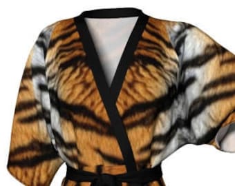 KIMONO ROBE WOMENS Tiger Robe Kimono Robe Womens Animal Print Kimono Robe Sexy Gift for Wife Gift for Her Gift for Mom Mothers Day Gift